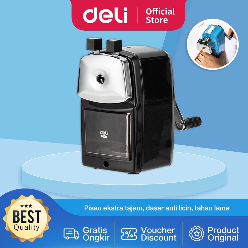 

Deli Rautan Putar Ekstra Tajam tahan lama anti slip berdiri stabil di meja E0620