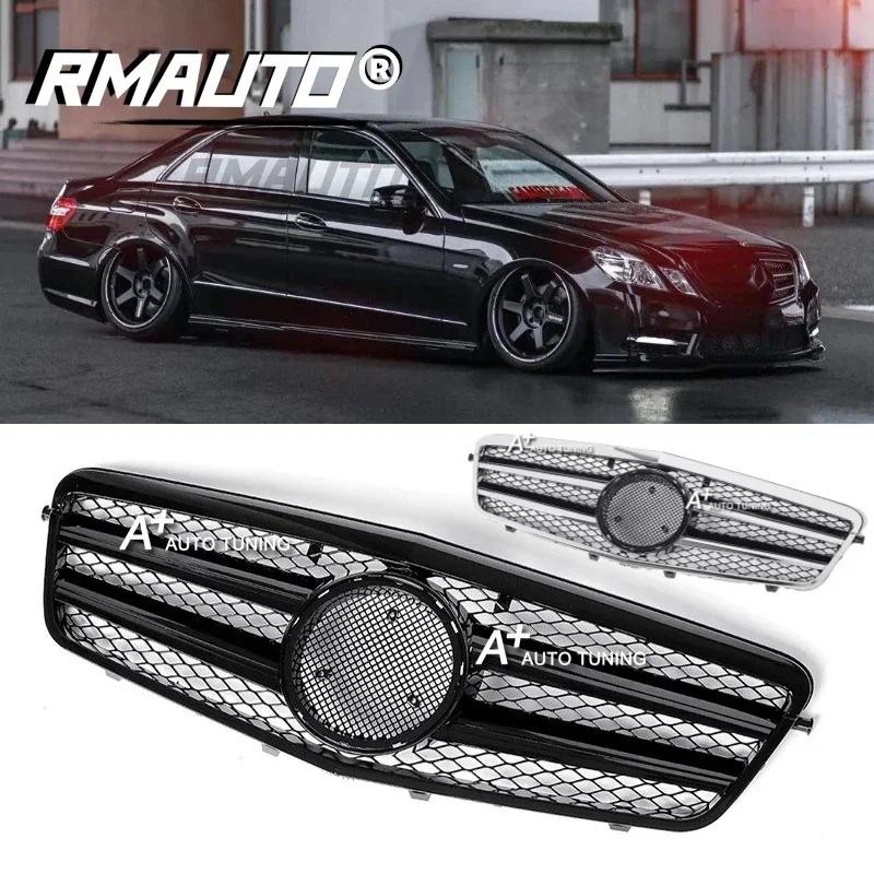 RMAUTO AMG Style Car Front Bumper Grille Racing Grill For Mercedes Benz W212 E250 E550 E350 2010-201