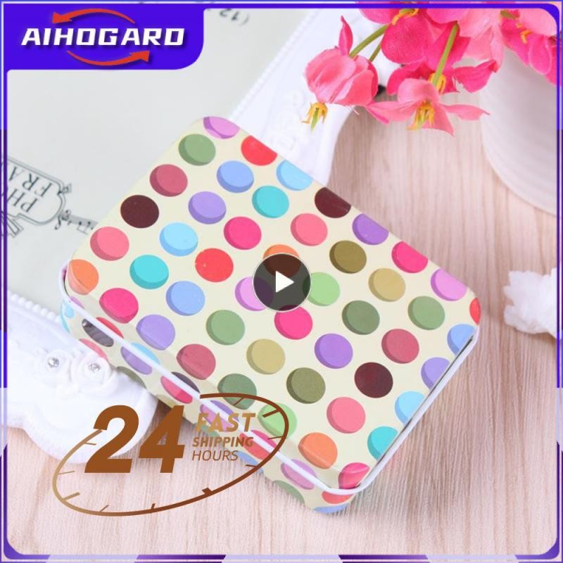

9*6.5*2.8cm Tin Metal Container Small Rectangle Lovely Storage Box Case Pattern Cartoon Rectangular Tin Box Postcard Tin Box