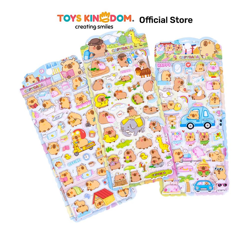 

Toys Kingdom Kiddy Fun Stiker Capybara Series Small Random Stiker Dekoratif Lucu Cute Stickers Deco Sticker Pack Journal Book