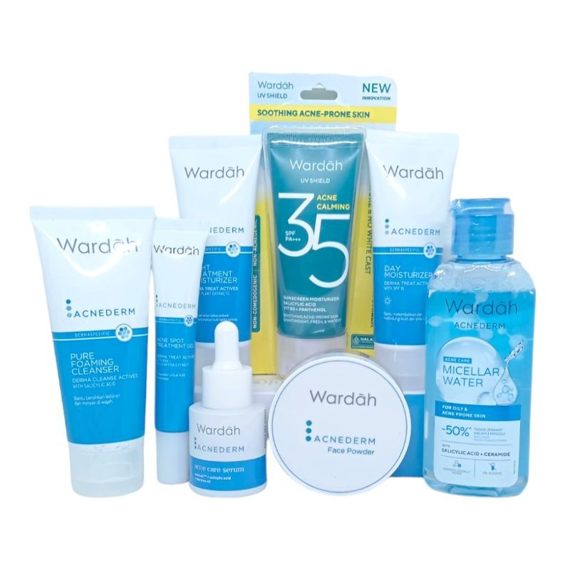 Paket Lengkap Wardah Acnederm Paket Skincare Untuk Kulit Berjerawat