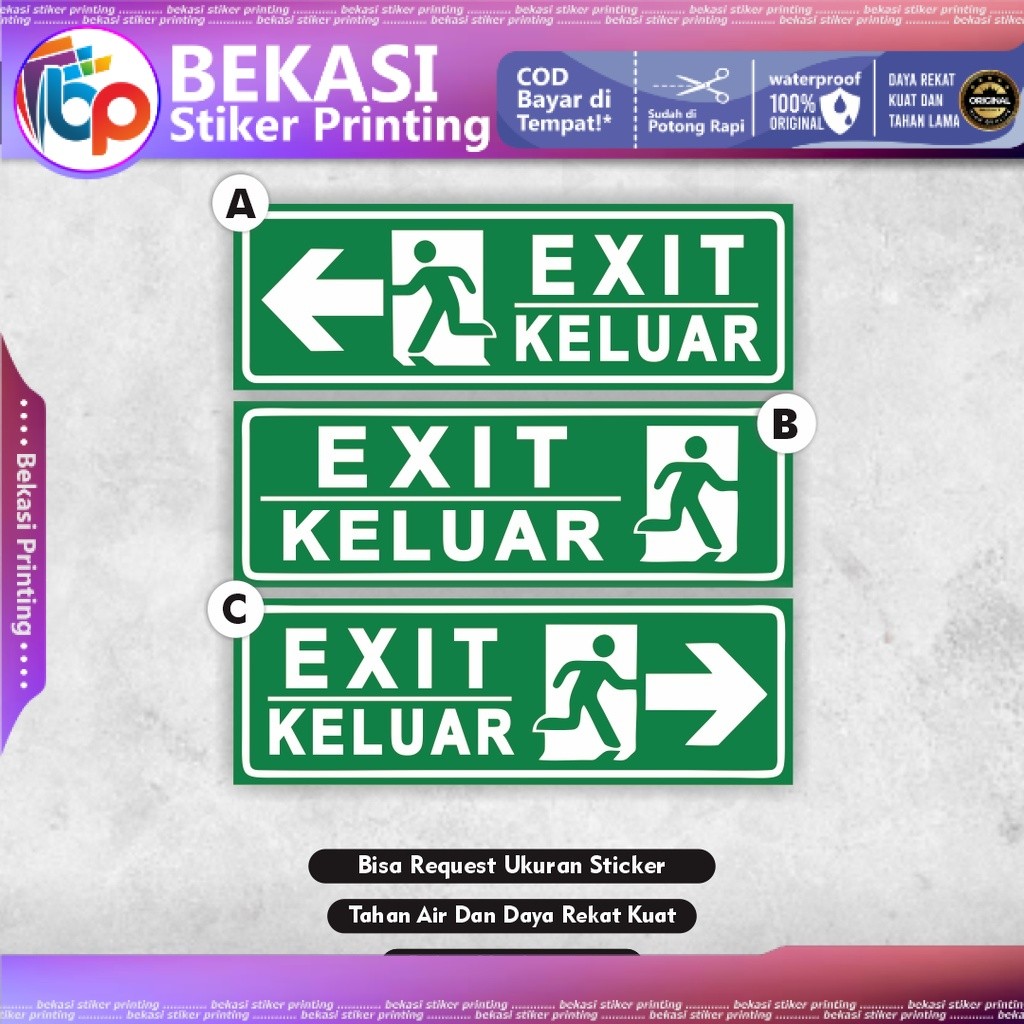 

Stiker Exit Stiker Jalur Exit Stiker Keluar Stiker Jalur Keluar Stiker Emergency