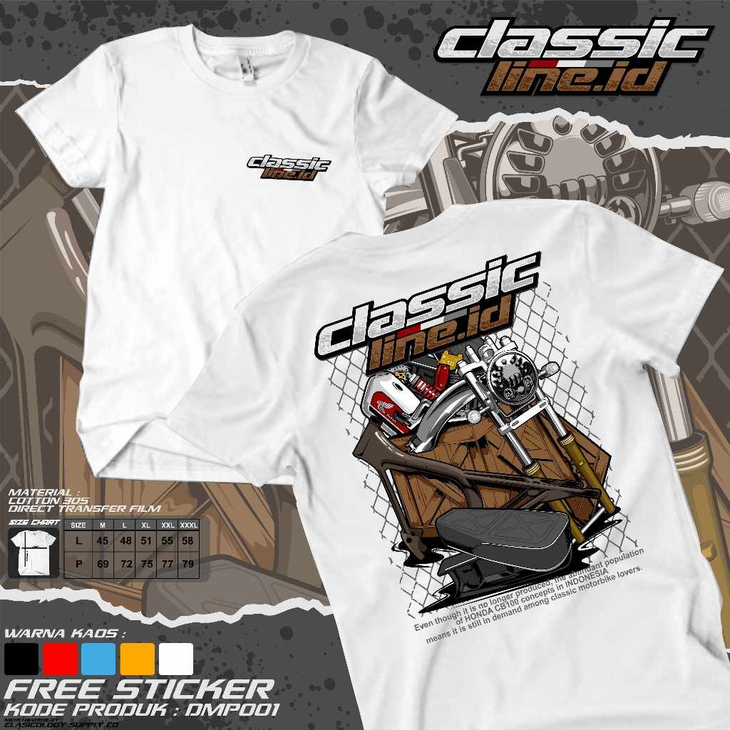 Classicline Kaos Pria Kaos Rosok Japan Rosok Cilik DMP 01