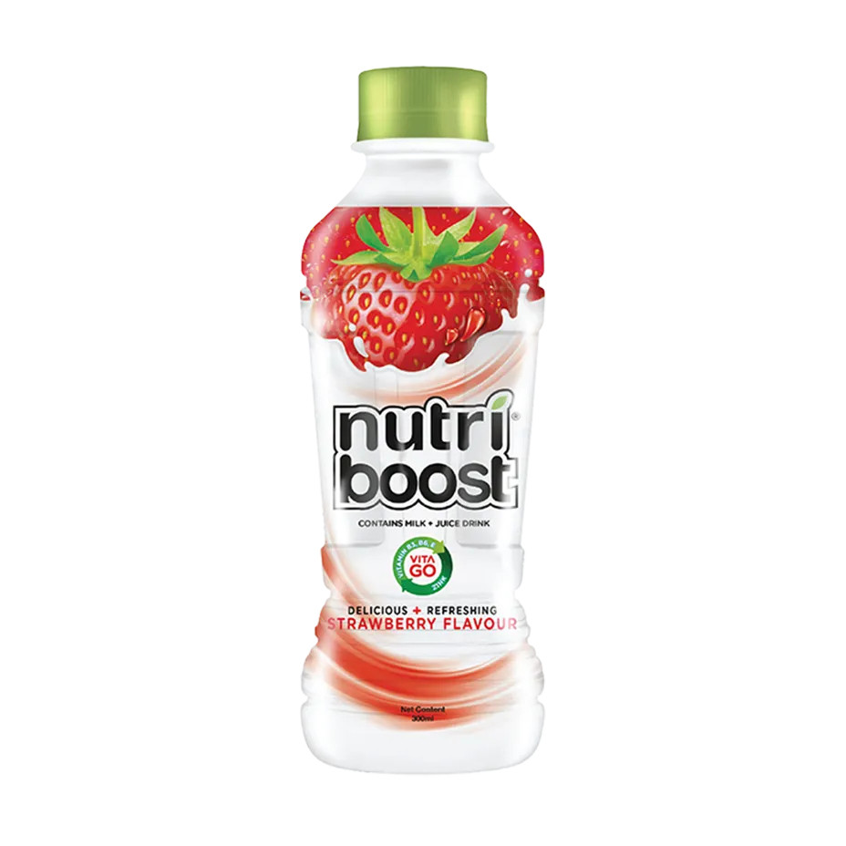 

Nutriboost Orange Minuman Susu Rasa Jeruk dan Strawberry Botol 300 ml