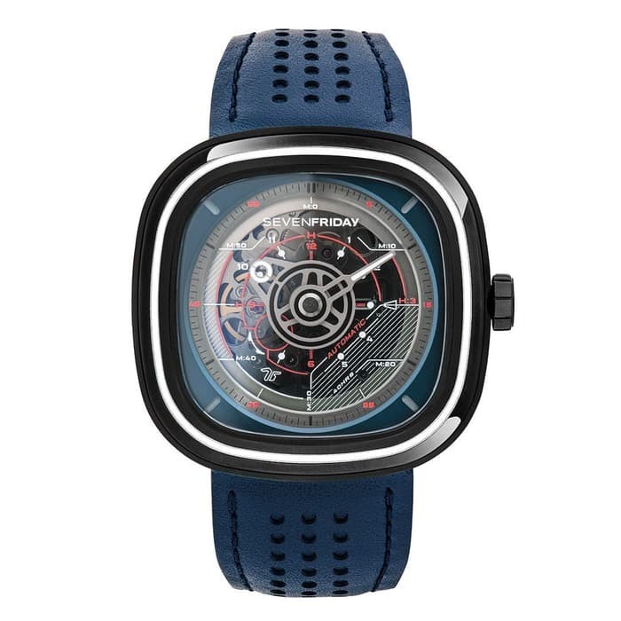 Promo JAM SEVENFRIDAY T3/01 Official Jam Tangan Blue Pria Engine T-SERIES