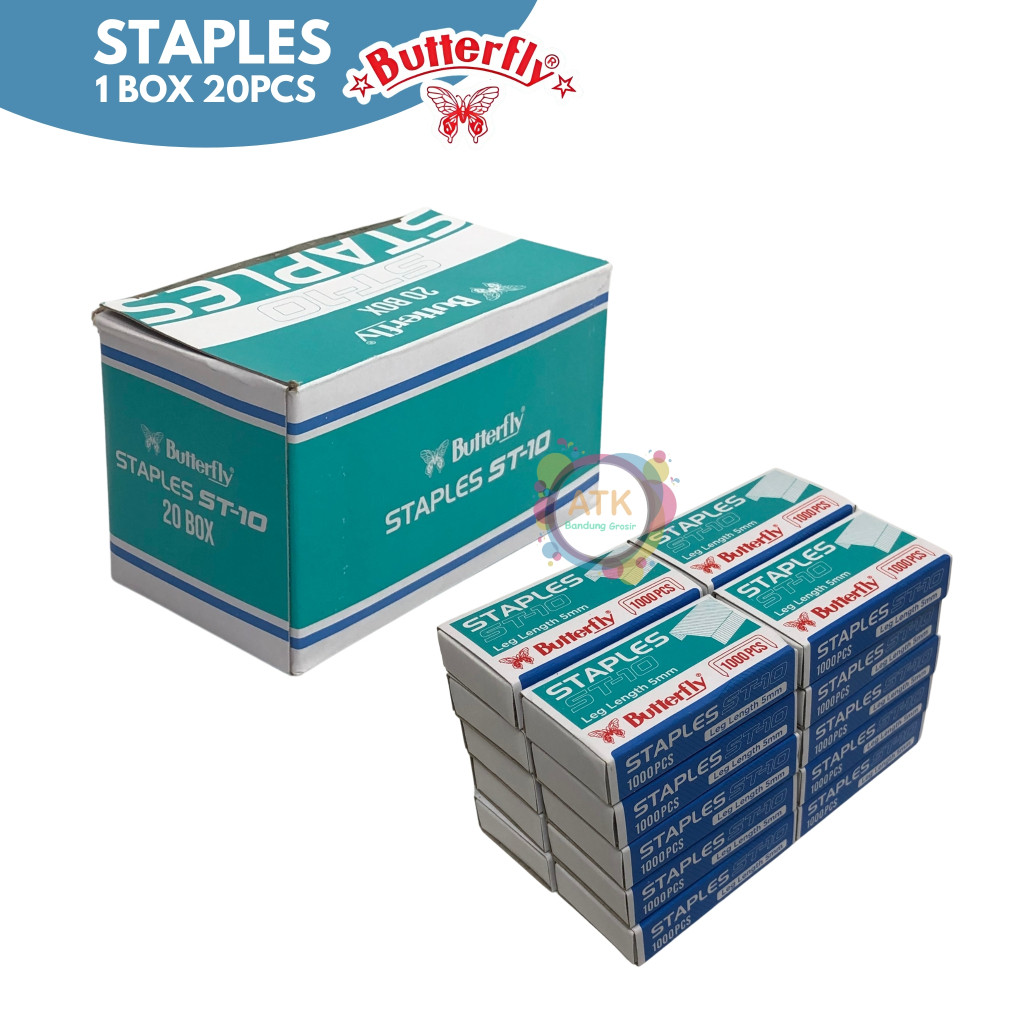 

Staples Buterffly No.10 Staples Hekter Kecil ST-10 - Satuan- SHAGB
