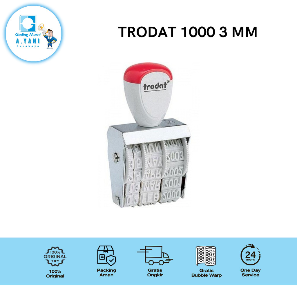 

TRODAT STEMPEL TANGGAL 1000 3 MM