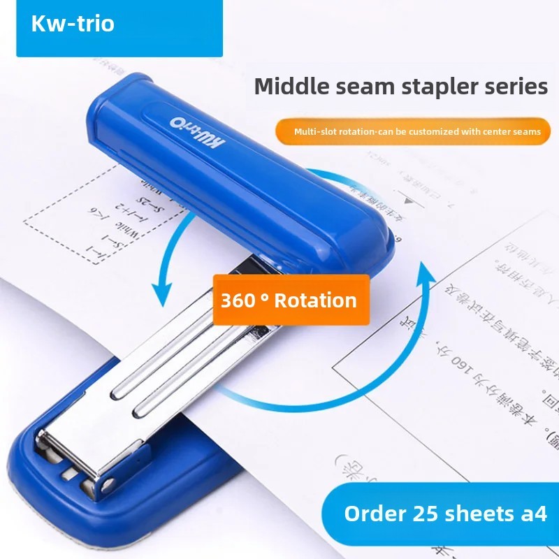 

Kedeo 5828 Office Stapler 12-Page Rotating Middle Stapling Device Uniform Binding Machine for Business and Educational Needs