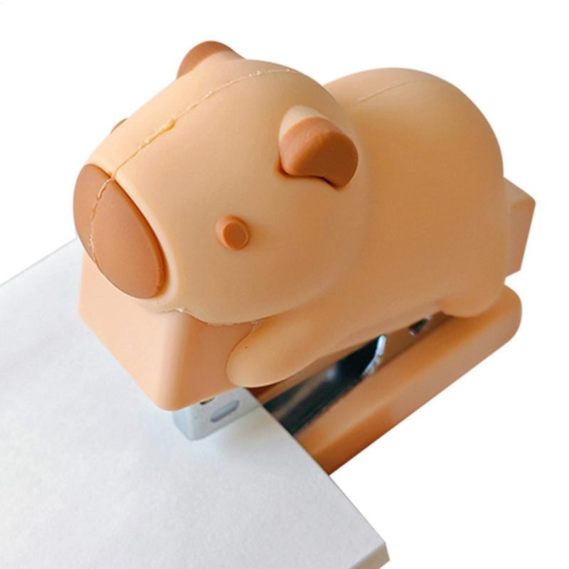 

Small Stapler Capybara Cute Stapler For Students Multifunctional Stapler With Staple For Students School Supplies Workplace Desk