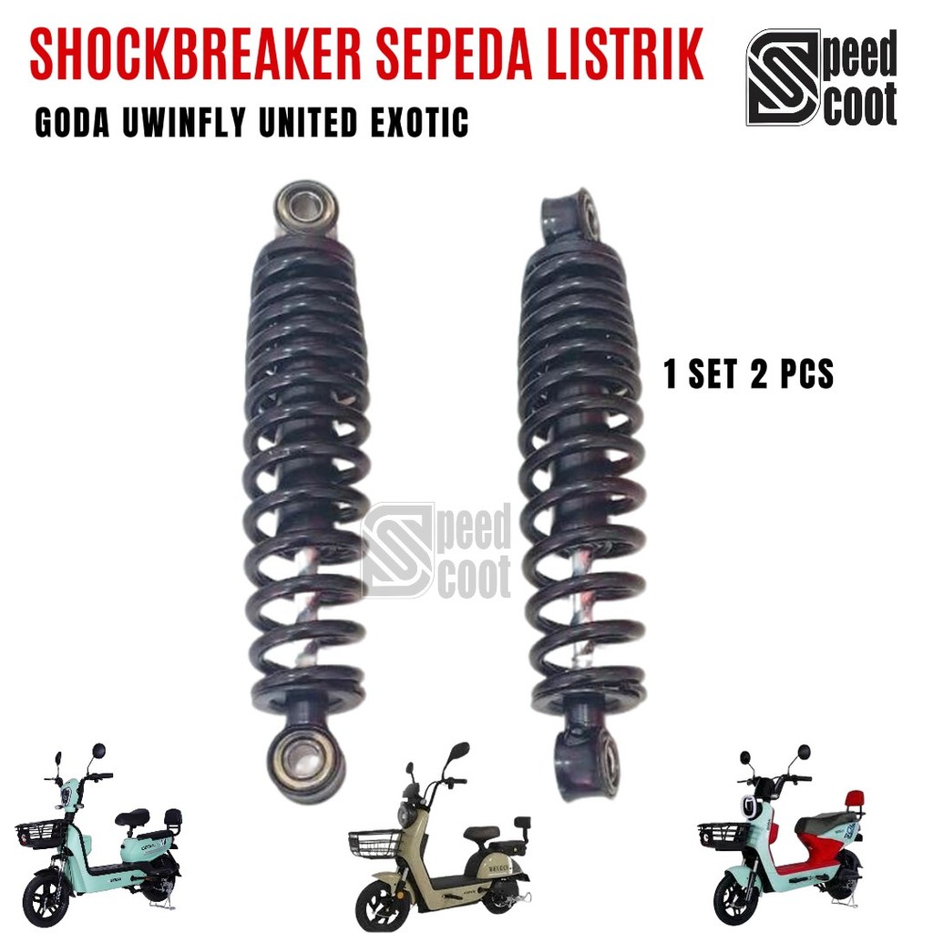 Shock Shockbreaker Belakang Sepeda Listrik U winfly Pasific Exotic Goda United