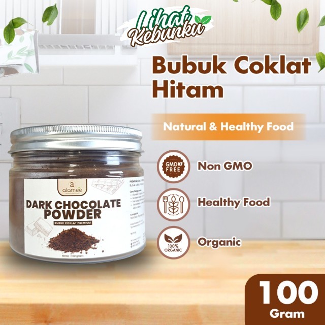 

ALAMEE Dark Chocolate Powder Coklat Bubuk Minuman Serbuk Kakao Cocoa Gluten Free Tanpa Gula 100gr LIHAT KEBUNKU