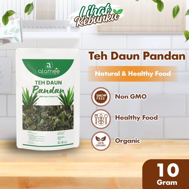 

Teh Daun Pandan Kering Leaf Tea Organik Alami Minuman Herbal Siap Minum Seduh 10 Gr LIHAT KEBUNKU