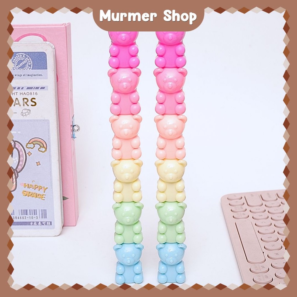 

Highlighter 3D Tumpuk Beruang Penanda Connector Color Warna