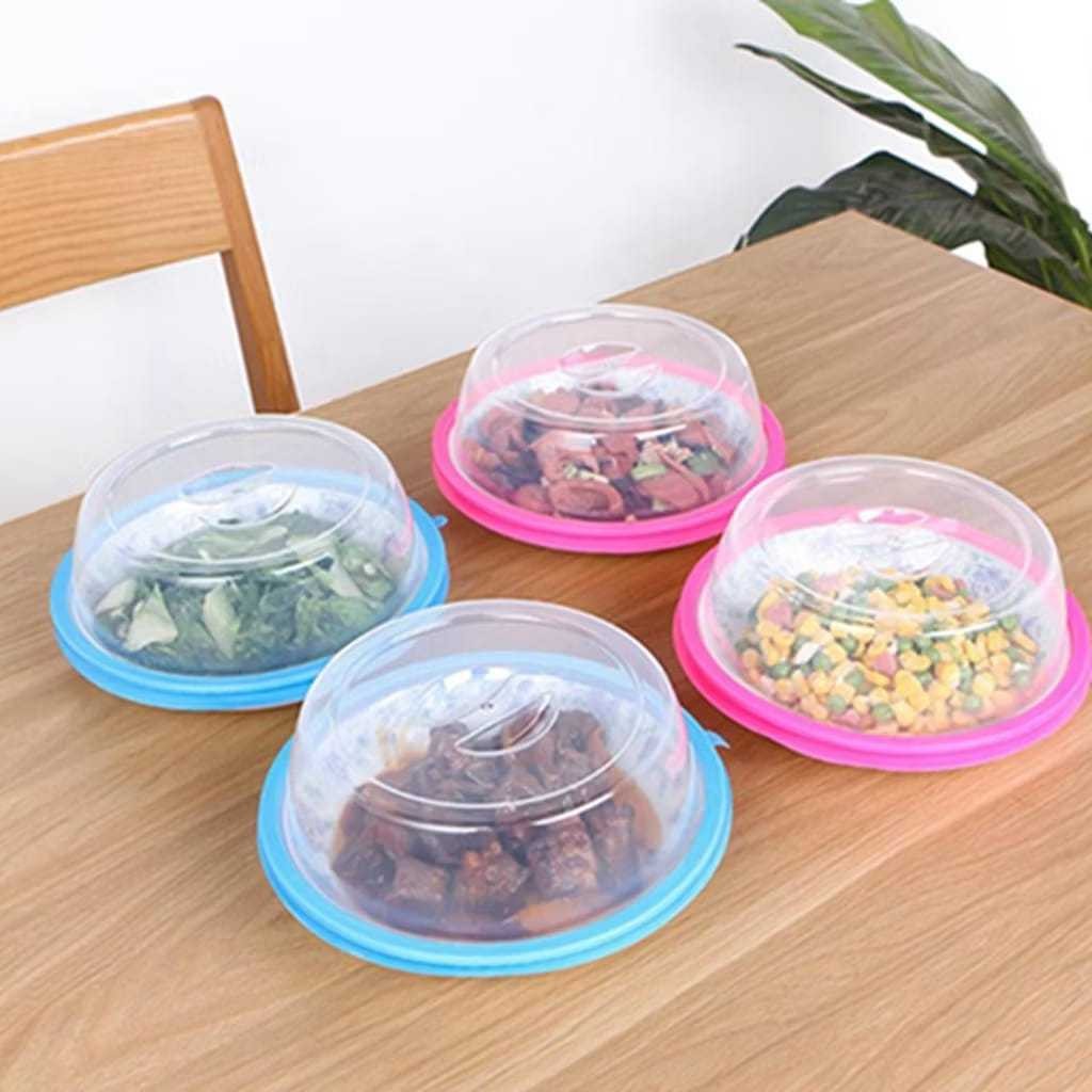 Pelindung Makanan Cover Piring Mangkok Microwave Tudung Saji Plastik Wadah Saji Makanan
