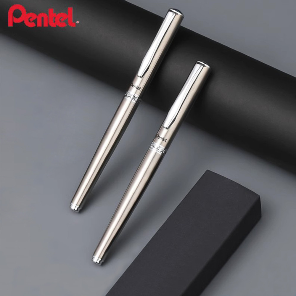 

Japan Pentel Gel Pen K600 Metal Steel Rod Ballpoint Pen 0.7mm Smooth Quick Dry Signature Black Pen Office Supplies Stationery