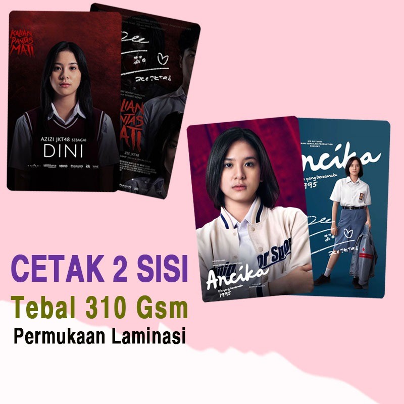 Photocard JKT48 Exclusive Photocard ZEE JKT48 dan Freya dalam Poster Film Fotocard