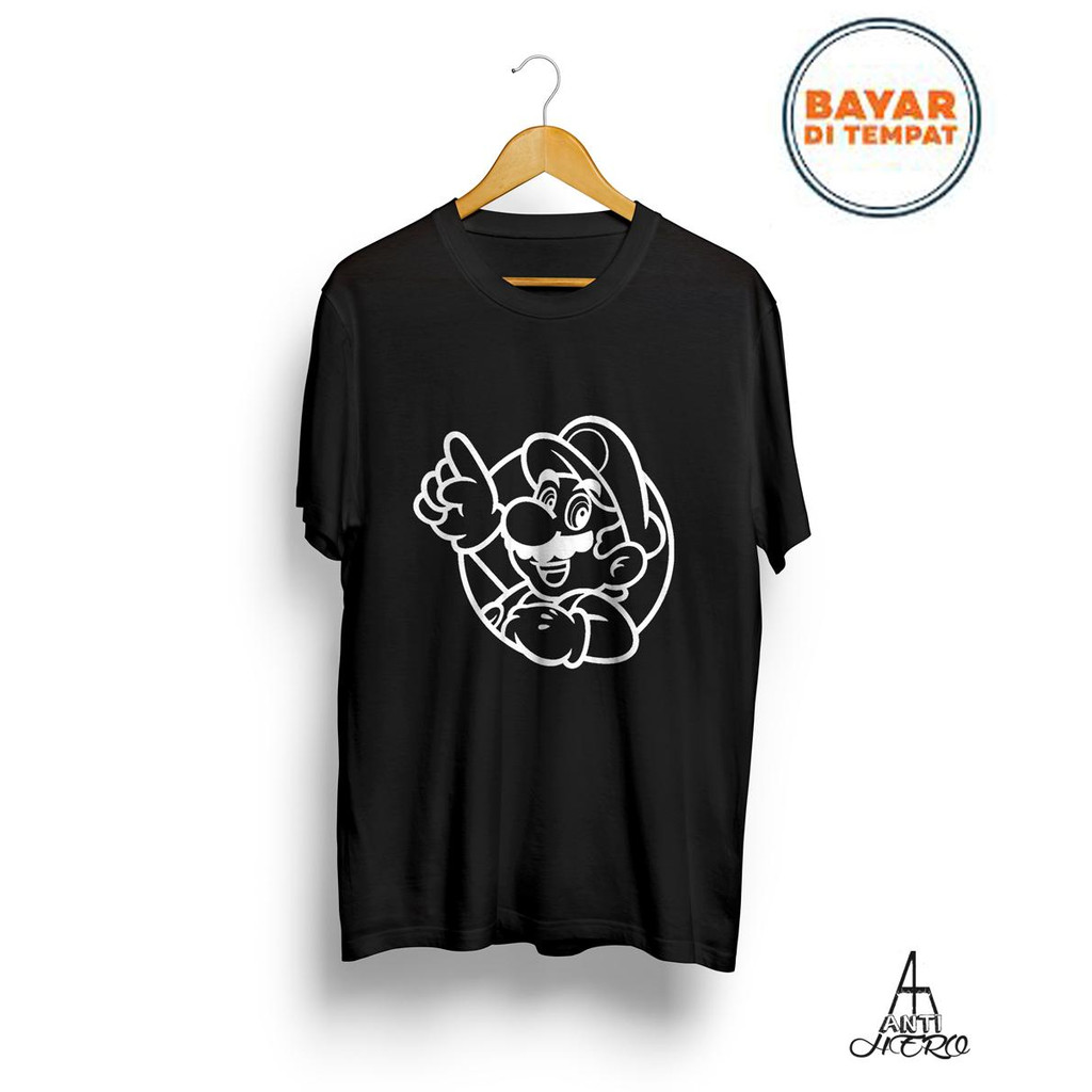 T-Shirt kaos skena Baju pria SUPER MARIO BROSS SEGA NINTENDO GAME Oversize Vintage Modis S M L XL 2X