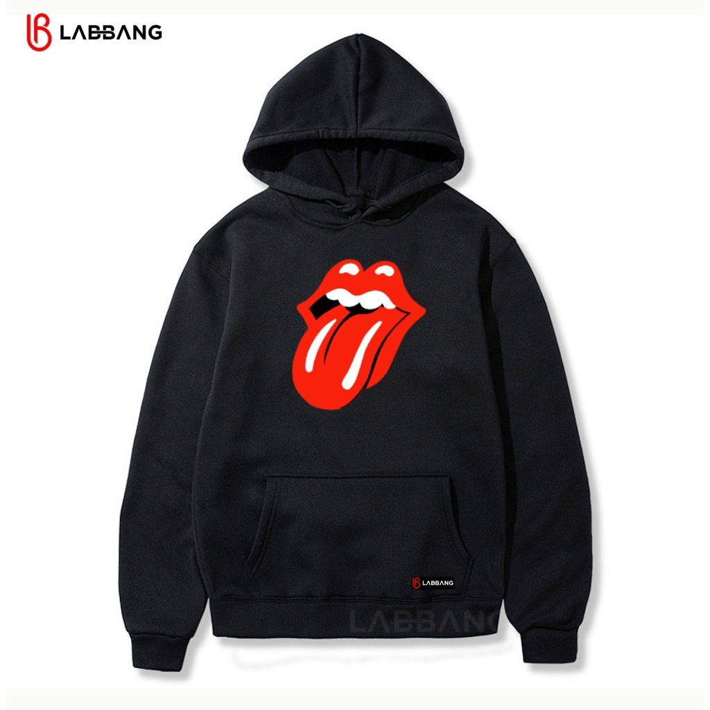 LABBANG Sweater Hoodie Rolling Stone Cotton Fleece Premium