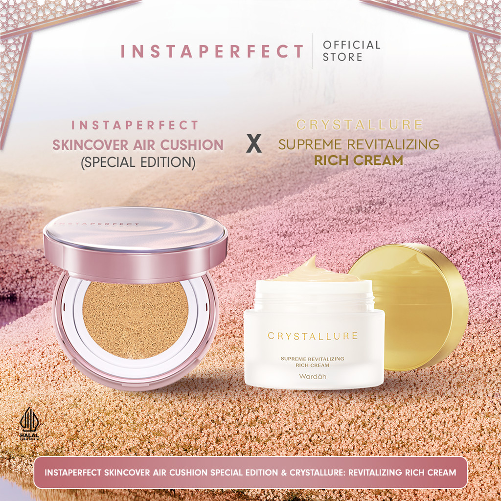 [EXCLUSIVE BUNDLE INSTAPERFECT X CRYSTALLURE] Instaperfect Skincover Air Cushion - Moisturizer, Pele