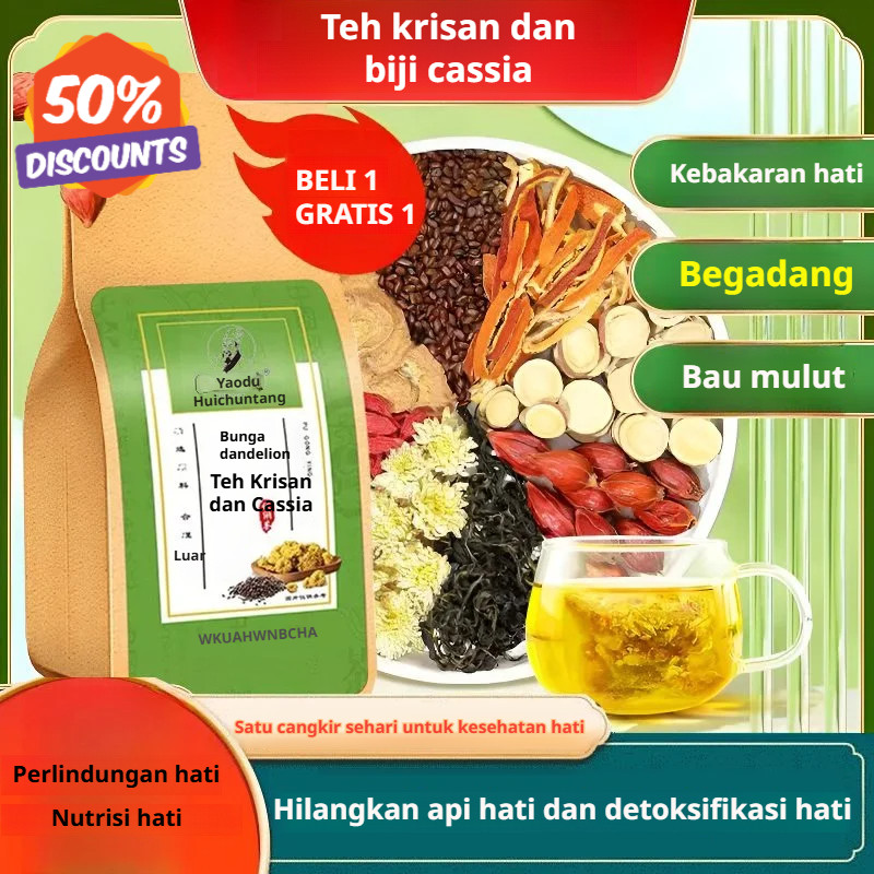 

⚡️COD+GRATIS ONGKIR⚡️TehDandelionKrisanBijiCassia/TehPeremajaanCentennial/TehKrisanCassia/TehSehat/TehMenjagaKesehatan/MengurangiApi/KantongTehNutrisiHati/MelembabkanParu-Paru/TehDetoxDiet/TehCelupRempah/PelangsingHerbal/BersihkanParu-Paru/PremiumTea/30pc