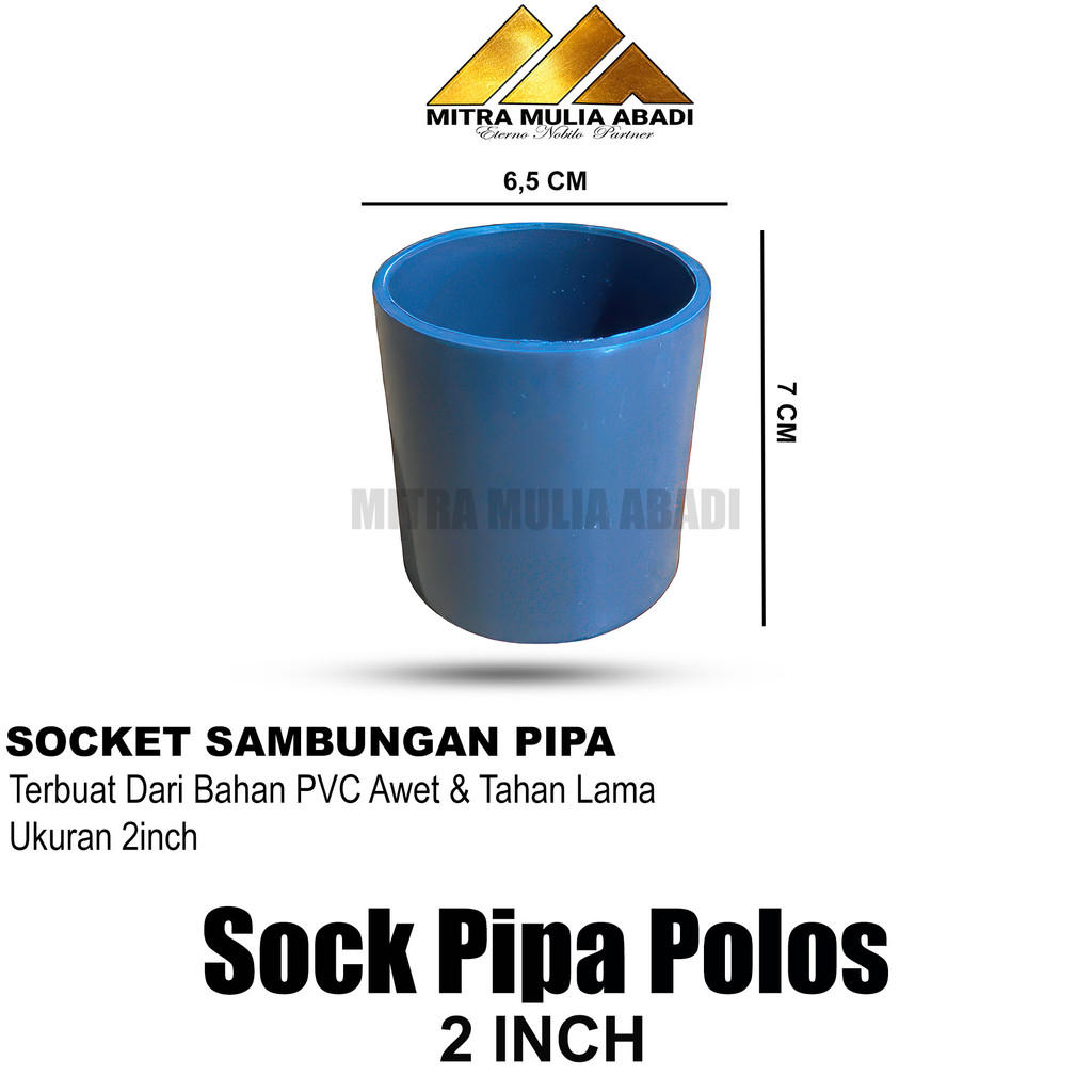ID SOCKET SOKET SAMBUNGAN PVC 2 INCH / SAMBUNGAN PIPA PVC 2 INCH