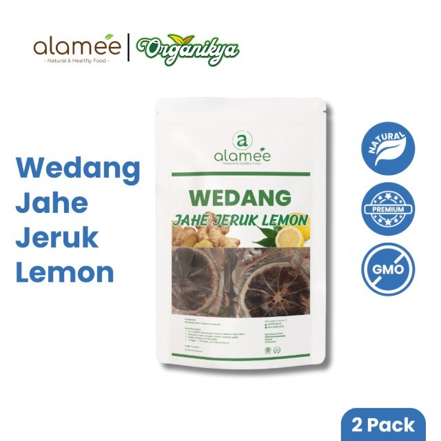 

ALAMEE Wedang Jahe Jeruk Lemon Rempah Minuman Herbal Alami Langsung Seduh Lengkap organikya