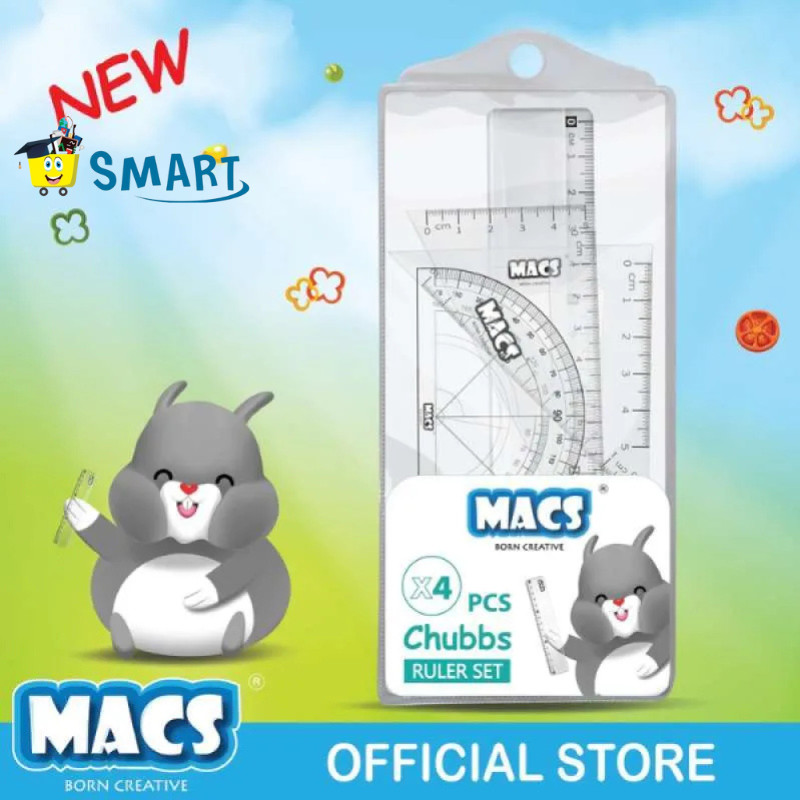 

(1SET ISI 4PCS) MACS CHUBBS RULER SET 4PCS