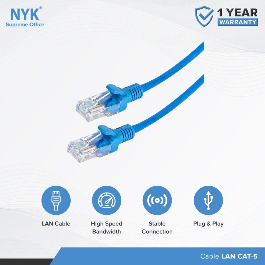 KABEL LAN 15 METER CAT 5 UTP 15 METER NYK