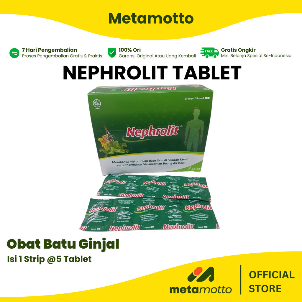 

Nephrolit 1 Strip Isi 5 Kapsul - Metamotto