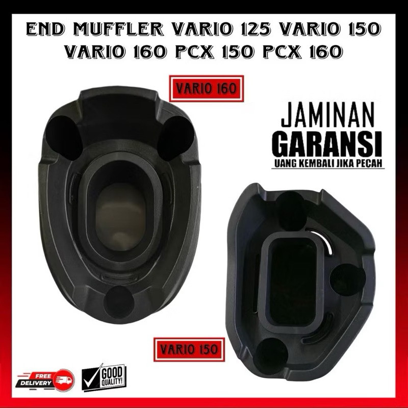 Corong Knalpot Motor Vario 125 150 End Muffler Knalpot Vario 125 150 160 - Hercules Racing