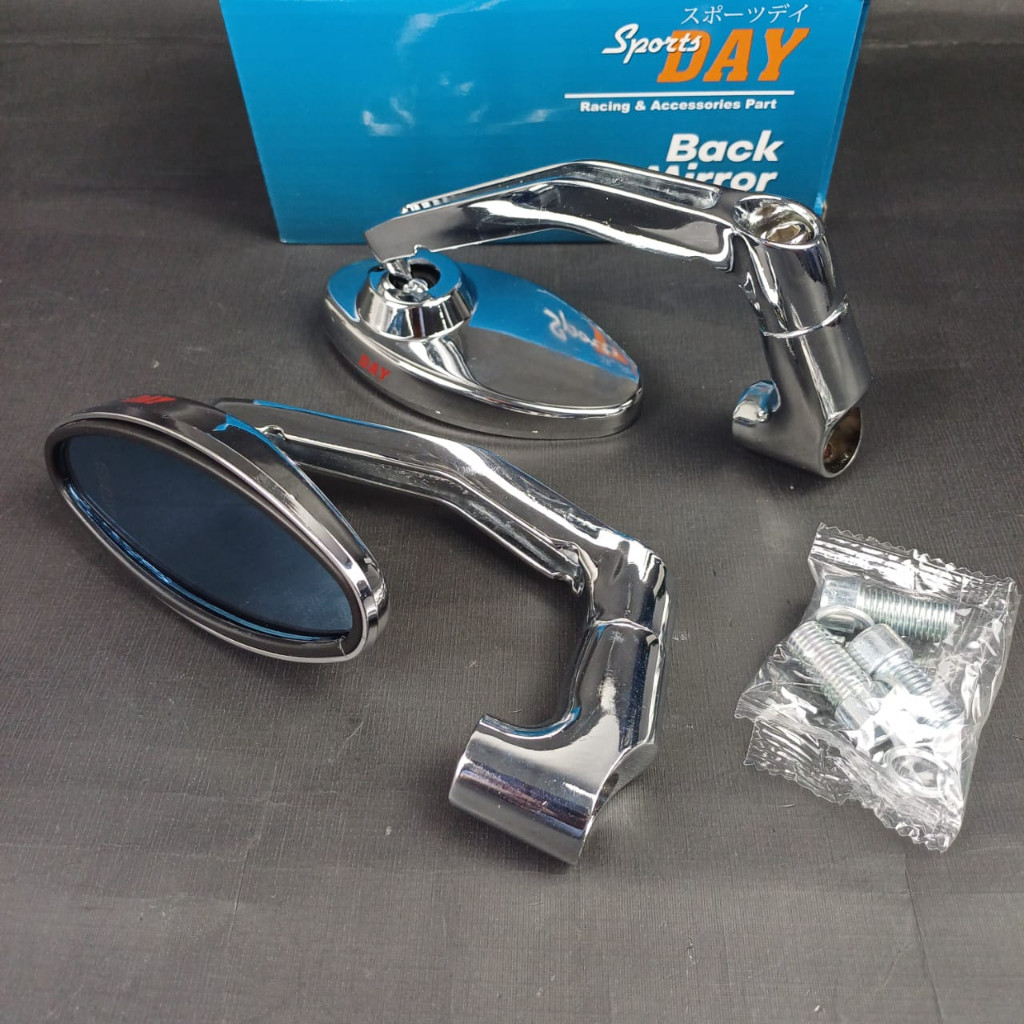 SPION TANDUK COPY DAYTONA MERK DAY KOTAK DAN OVAL UNIVERSAL HONDA YAMAHA