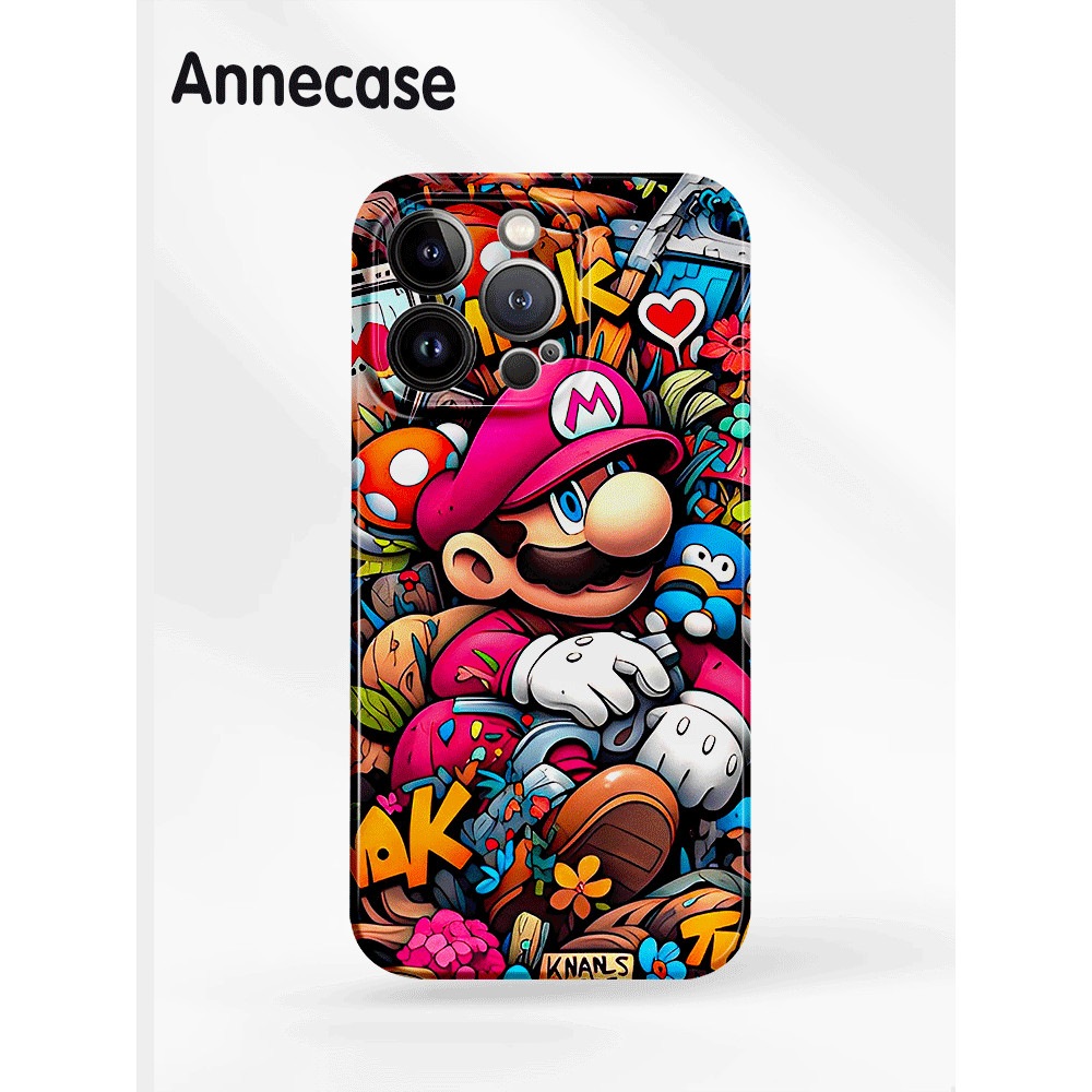 NEW Premium Cute Funny Lucu Anime Cowok Hard Case Shockproof Case Untuk iPhone Case 15 14 13 12 11