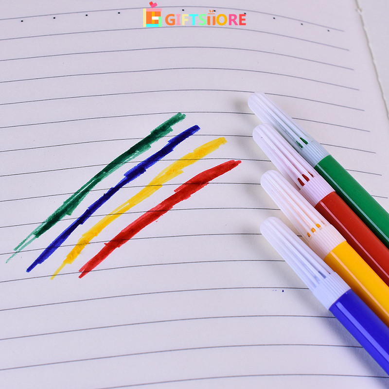 

✨COD 6PCS Pensil Cat Air Mini Lukisan Doodle Seni Pensil Cat Air Alat tulis untuk siswa sekolah dasar-GS