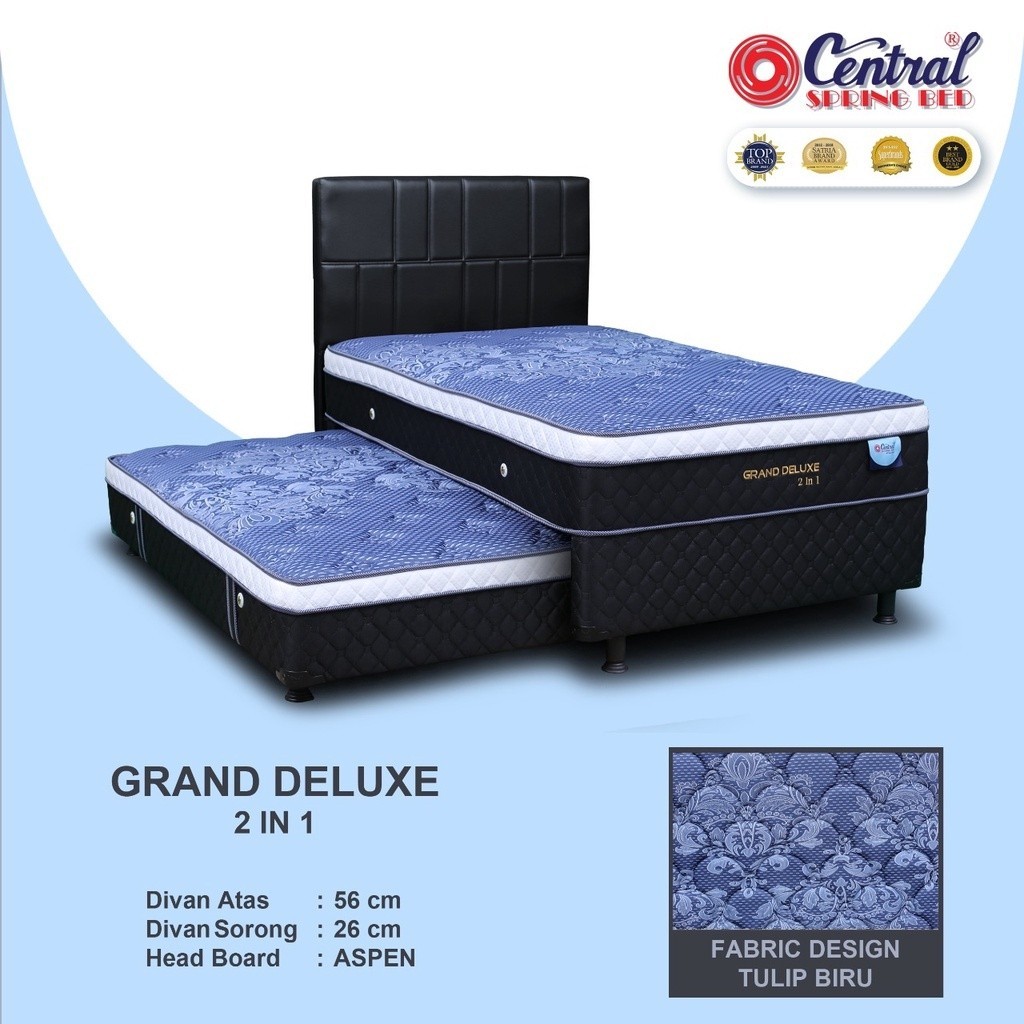 Spring Bed central Kasur Grand Deluxe Plustop 2in1 Sorong