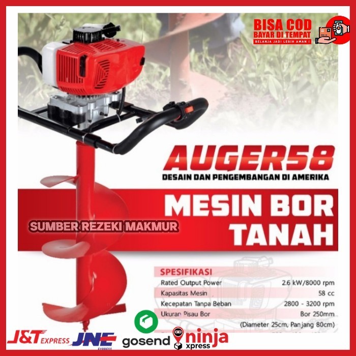 MATA Mesin Bor Tanah 25cm PROQUIP AUGER / Mata Mesin Bor Tanah