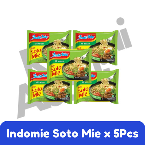 

INDOMIE MIE INSTAN SOTO MIE ISI 5 x 70GRAM | MIE KUAH INSTAN
