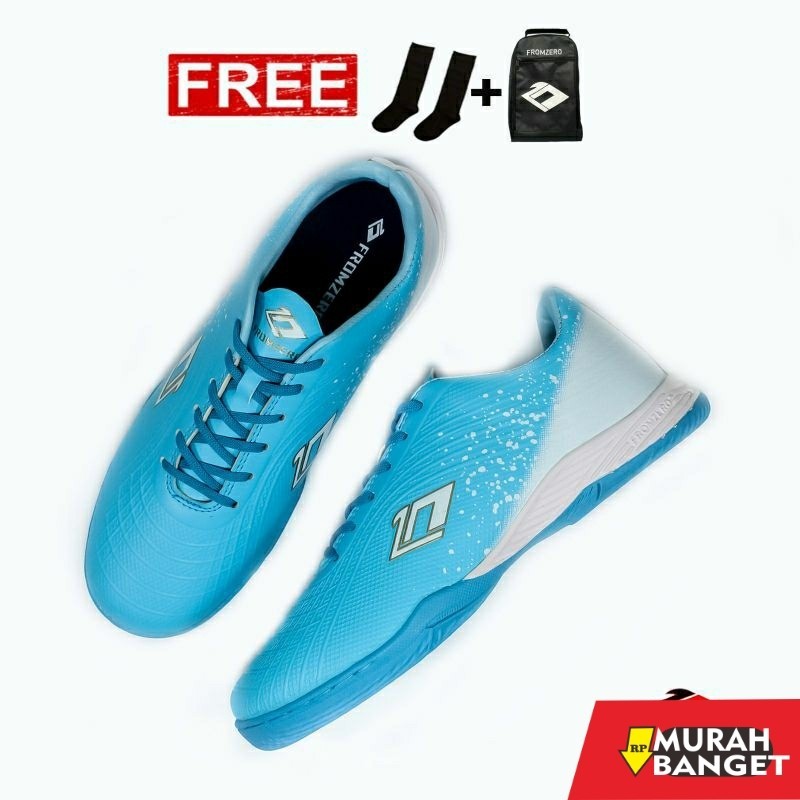 Sepatu specs keren- Fromzero - Sepatu Futsal Starkia Biru Tosca Original