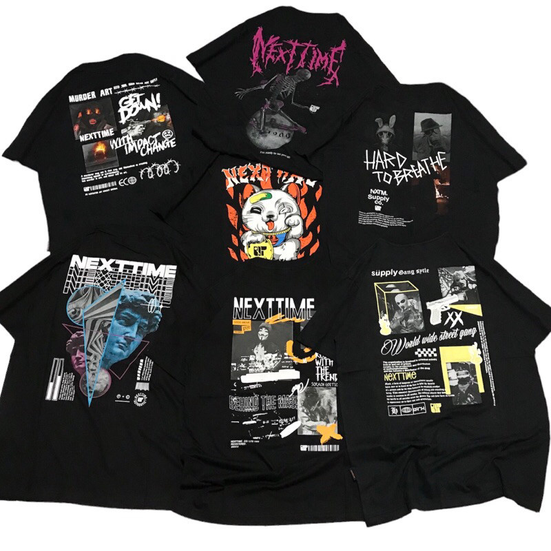 queenstore.Official_ T-shirt distro Baju Kaos Sevenkey X Nexttime - Kaos Distro Sevenkey Original Fu