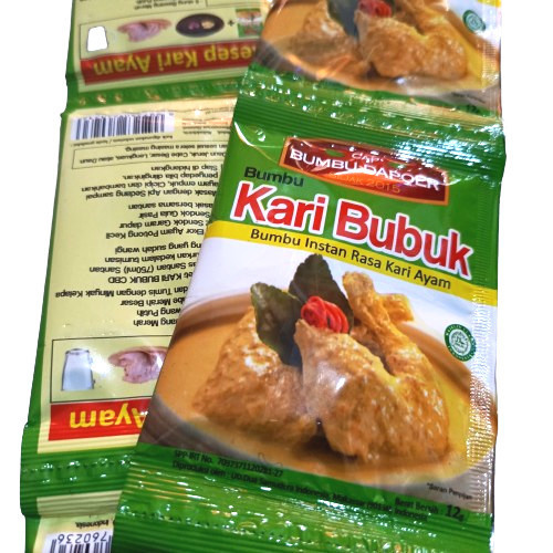 

bumbu kari sachet bubuk cap bumbu dapoer
