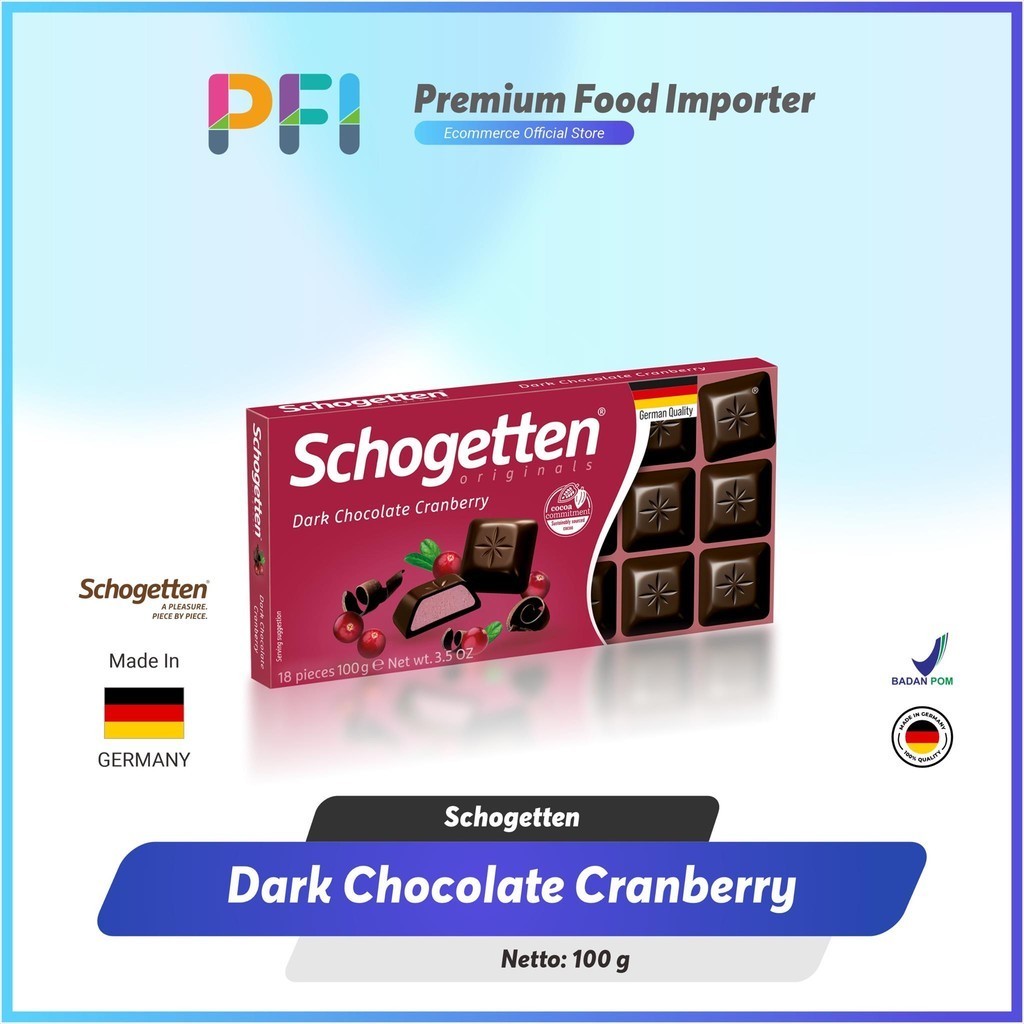 

Schogetten Dark Chocolate Cranberry 100g