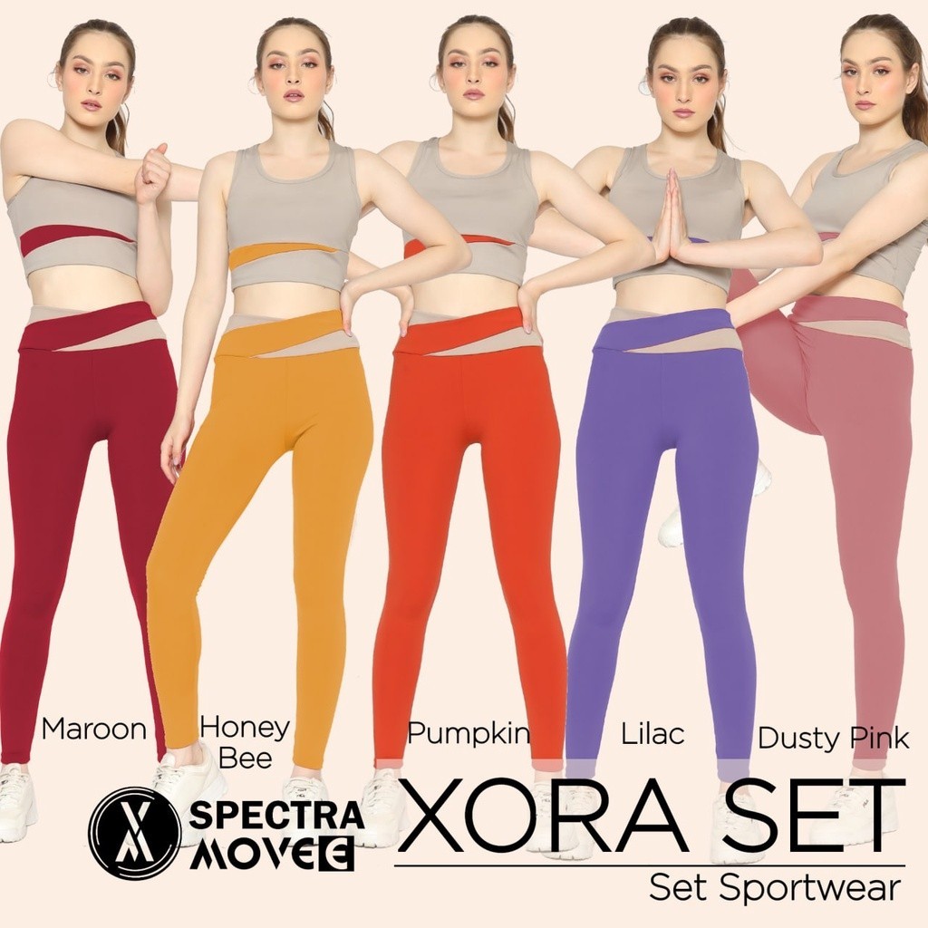 Baju Olahraga Keren Modis Model Terbaru 2024 / Setelan Senam M-XXL XORA SET baju senam wanita setela