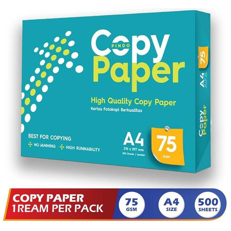

KERTAS HVS Fotocopy & Print A4 75gsm 500 LEMBAR