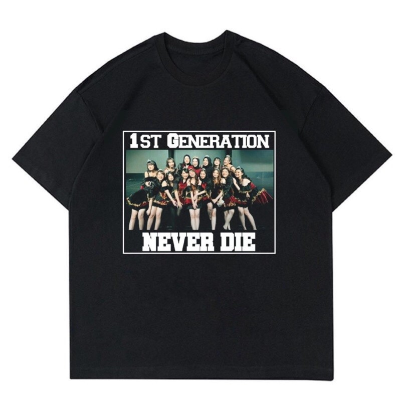 KAOS BAJU JKT48 - 1ST GENERATION NEVER DIE | T-SHIRT JKT 48 1ST GENERATION VINTAGE | BAJU JKT48 GENE