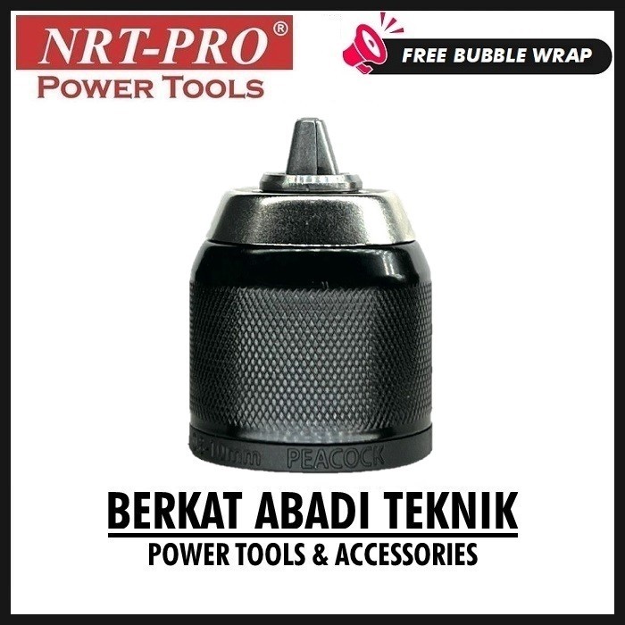 Promo NRT-PRO Kepala Mesin Bor Cordless 10mm DC340 DC 340 HD DC740 DC 740 HD Single Lock Drill