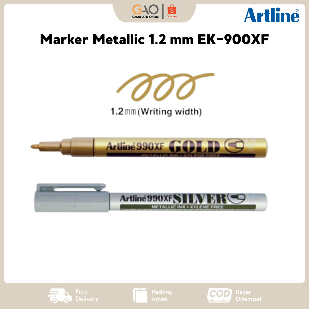 

Marker Metallic Artline 1.2 mm EK-900XF / Spidol Metallic Artline Kecil 1.2mm EK-900XF