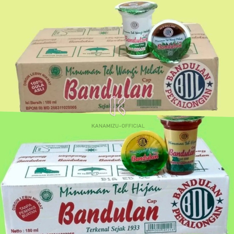 

Teh Bandulan Hijau Melati 180ml, Siap Minum Wangi Asli 1 Dus Isi 24 Gelas - Tanpa Pemanis Buatan