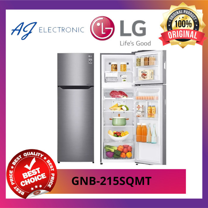 KULKAS LG GN-215SQMT / GNB215SQMT , 2 PINTU inverter