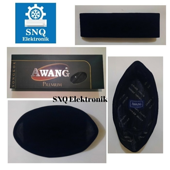 Sale- Peci hitam songkok awang premium Tinggi 8 cm/ kopiah hitam awang - No. 5