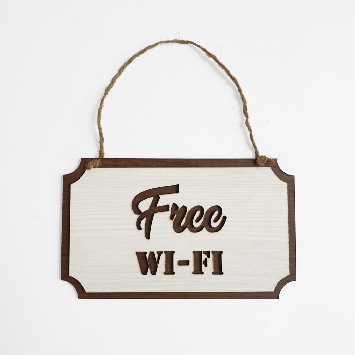 

Promo Terbatas- Gantungan Sign Cafe - FREE WIFI (Kotak) - Cafe / Office / Resto / Toko