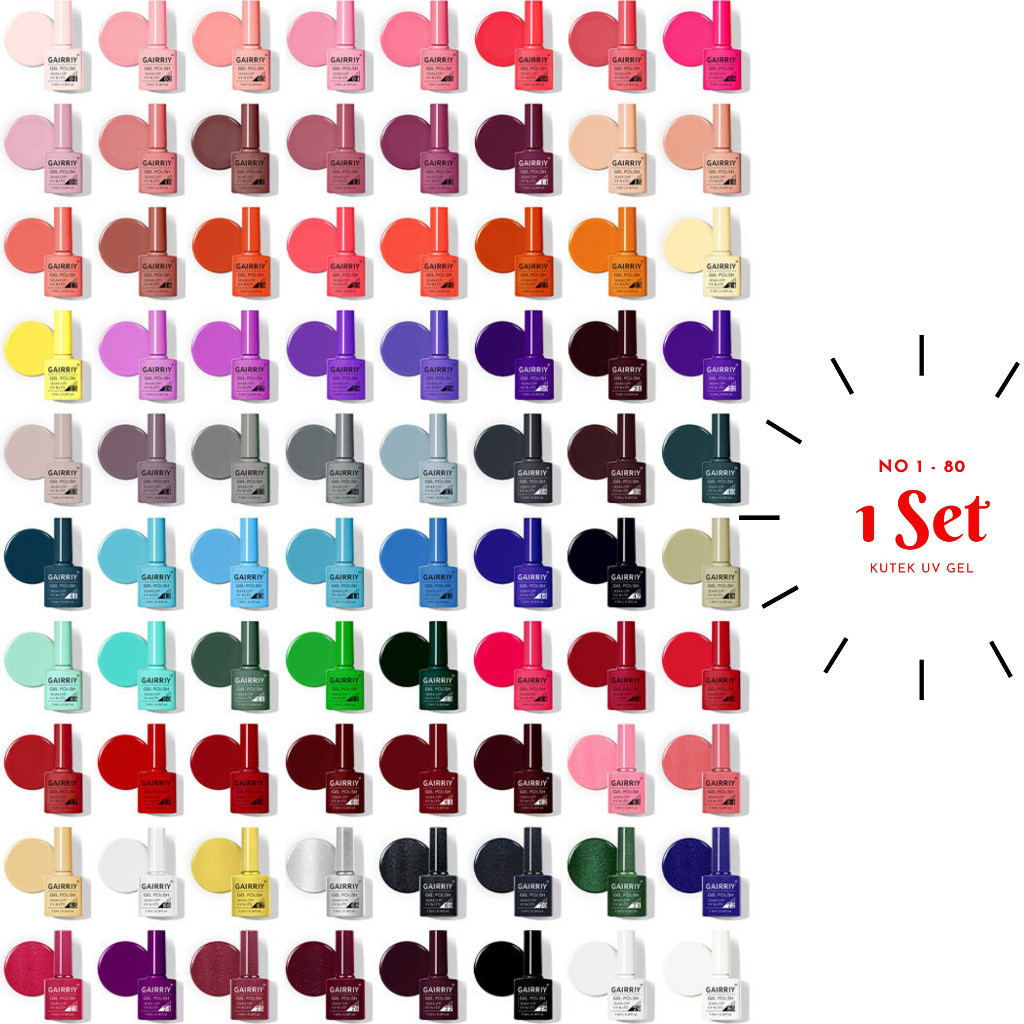 Alobeauty - 1 Set Kutek Gairriy 7,5 ml UV Gel Nail Polish
